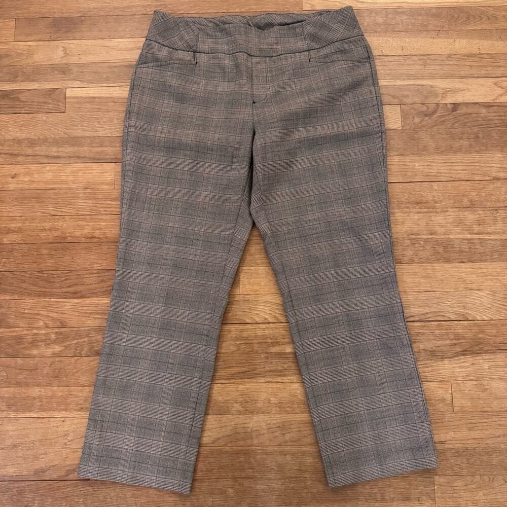 Christopher & Banks Women's Plaid Pull On Pants - Size 14P
 b85